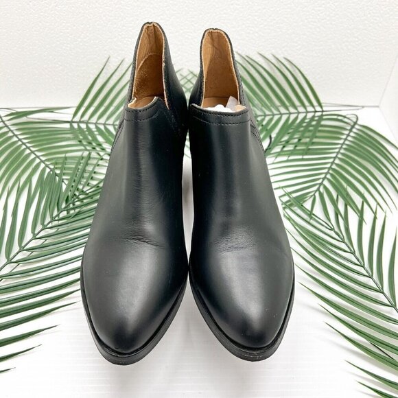 Nisolo Mia Everyday Black Leather Water Resistant Heeled Ankle Bootie 7.5 NWOB - Picture 3 of 12